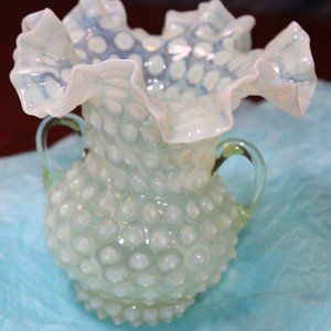 Hobnail Ruffled Vase